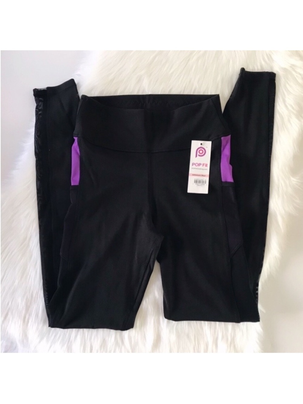 POP Fit Colorblock with Pocket Yoga Sport Pant Legging Small